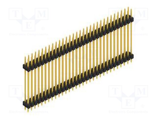 Connector: pin strips; pin header; male; PIN: 62; 2.54mm; THT; 2x31