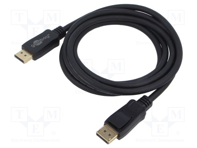 Cable; DisplayPort 2.0,HDCP 2.2; DisplayPort plug,both sides