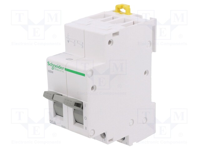 Module: toggle switch; 250VAC; 20A; IP20; DIN; Contacts: DP3T