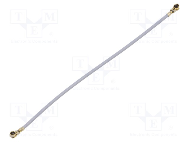 Cable: coaxial; U.FL,both sides; female; angled 90°; female; 0.1m