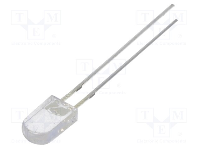 LED; 5mm; yellow; 330÷500mcd; 100°; 20mA; 1.8÷2.6V; Front: convex