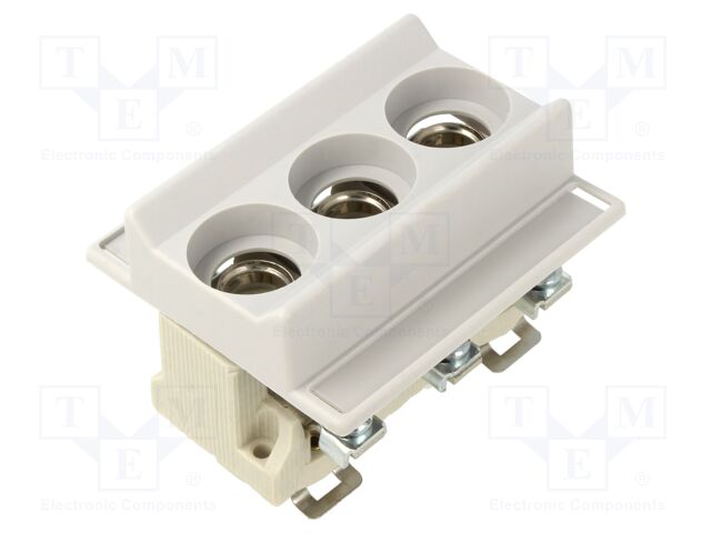 Fuse base; D01; 16A; 400VAC; Poles: 3; 400VDC