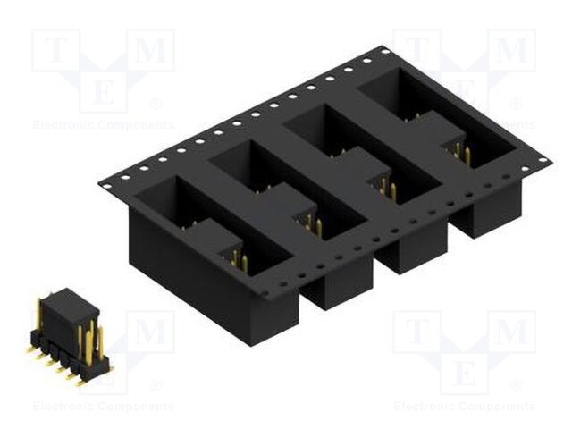Connector: pin strips; pin header; male; PIN: 12; 2.54mm; SMT; 2x6