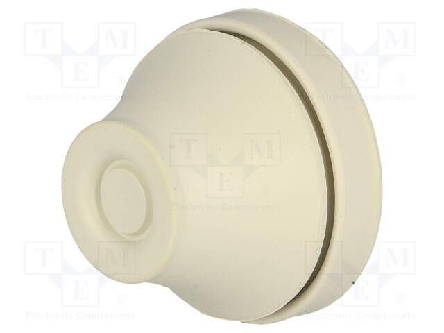 Grommet; EPDM; grey; Panel thick: 1÷4mm; Øcable: 11÷17mm; Size: M25