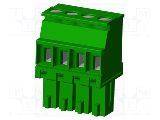 Connector: pluggable terminal block; plug; female; angled 90°