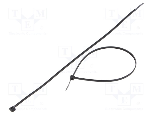 Cable tie; L: 1000mm; W: 9mm; polyamide; 778N; black; Ømax: 340mm