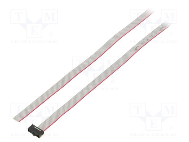 Ribbon cable with IDC connectors; Tape ph: 0.64mm; 1524mm