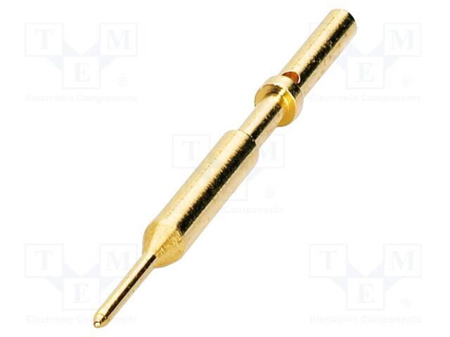 Contact; male; CuZn; gold-plated; 0.06÷0.25mm2; crimped