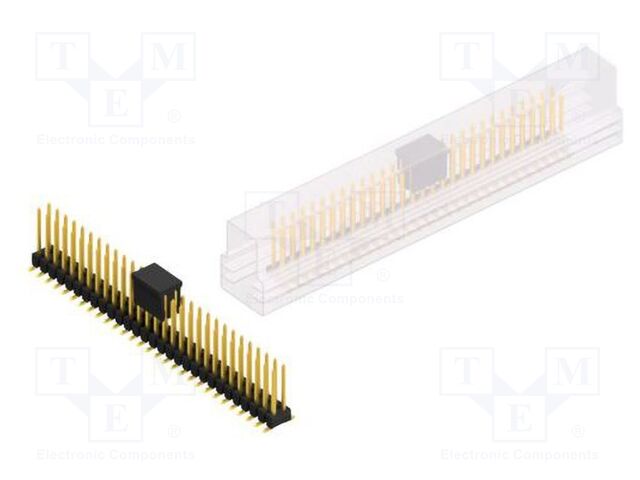 Connector: pin strips; pin header; male; PIN: 58; 2.54mm; SMT; 2x29
