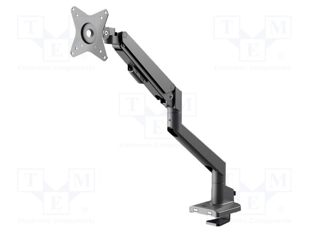 LCD/LED holder; black; with a spring mechanism; 9kg