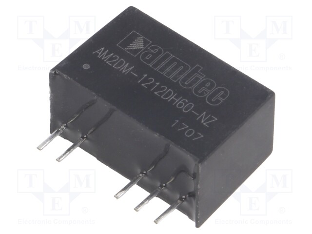 Converter: DC/DC; 2W; Uin: 10.8÷13.2V; Uout: 12VDC; Uout2: -12VDC