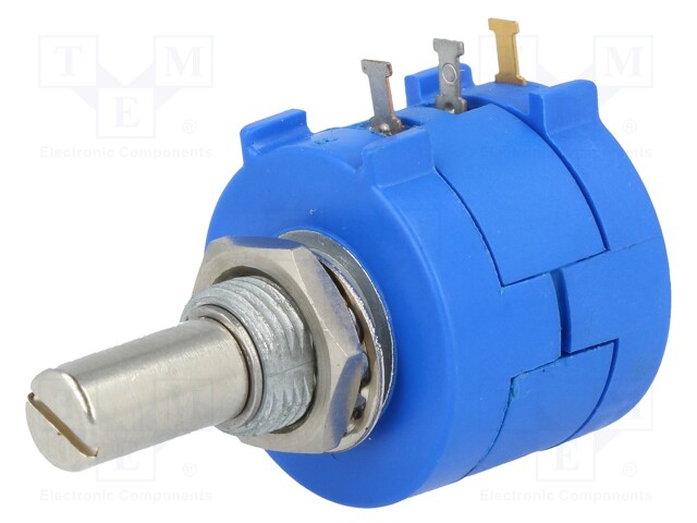 Potentiometer: shaft; multiturn; 20kΩ; 2W; ±5%; 6.35mm; linear; IP40
