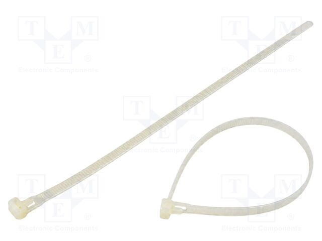 Cable tie; multi use; L: 150mm; W: 7.6mm; polyamide; 230N; natural