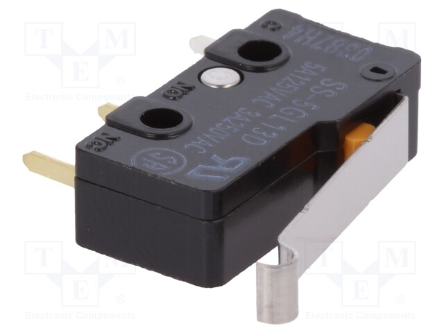 Microswitch SNAP ACTION; with lever with roller simulation