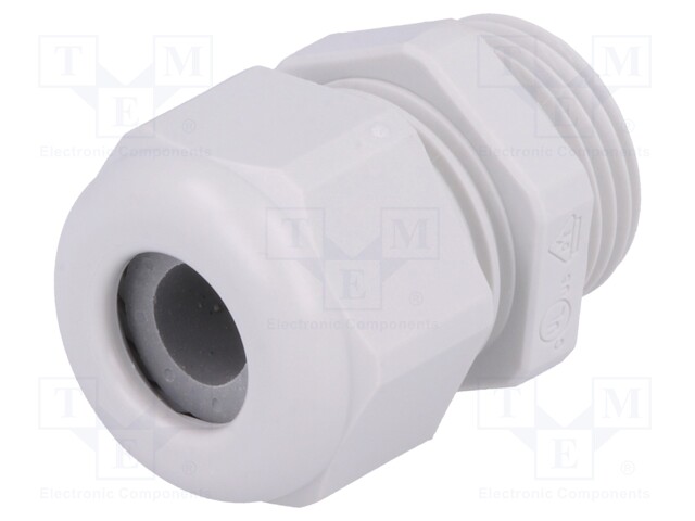 Gland; M20; IP68; 5÷9mm; Mat: thermoplastic; grey
