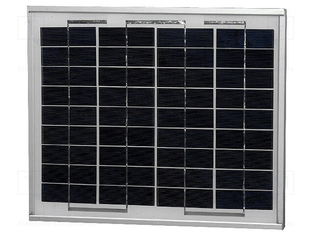 Photovoltaic cell; polycrystalline silicon; 290x330x25mm; 1.5kg