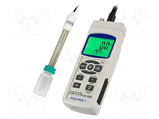 Meter: pH; LCD; 0÷14pH; Dim: 177x45x68mm; Interface: RS232