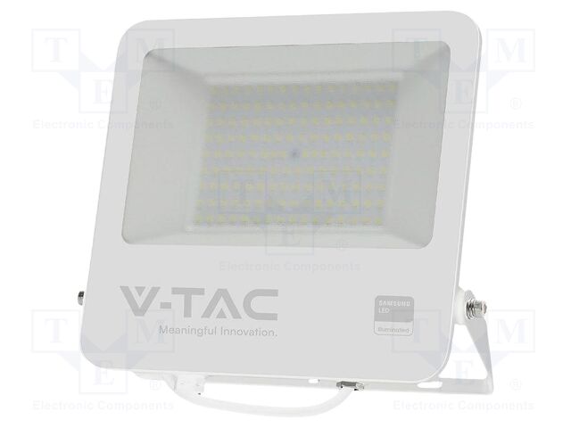 Lamp: LED flood light; 100W; 230VAC; white cold; 115°; 6500K; IP65