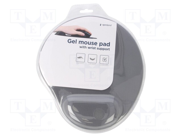 Mouse pad; grey; Features: gel; 220x240x4mm