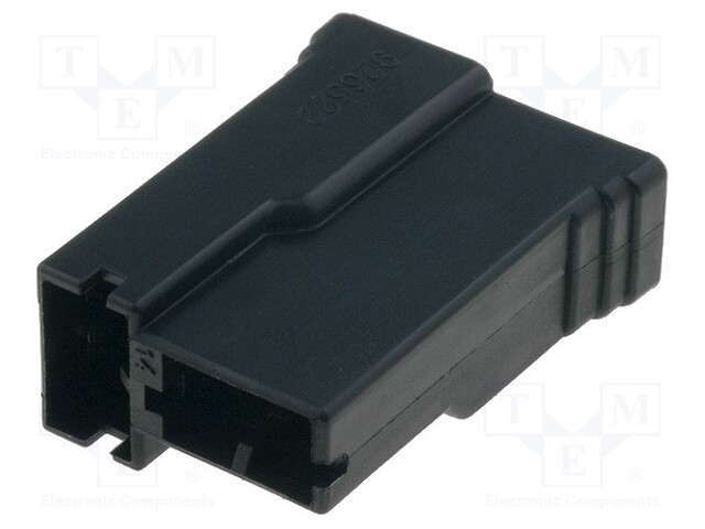 Terminals cover; female; PIN: 2; Colour: black