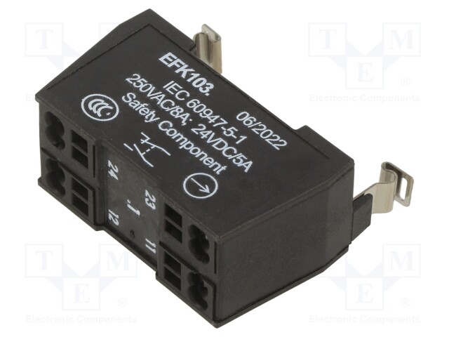 Contact block; Contacts: NC + NO