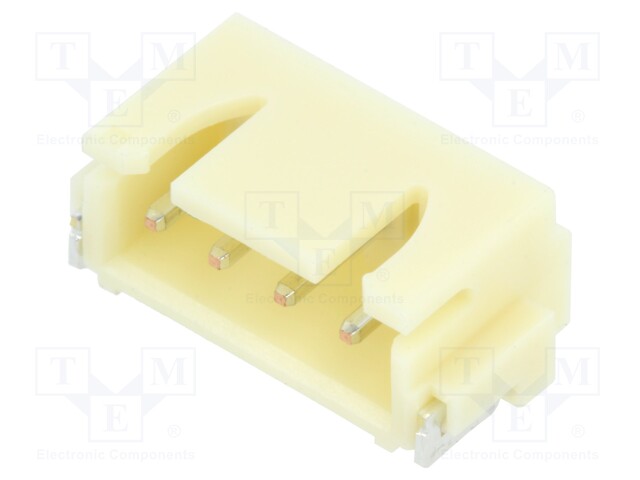 Socket; wire-board; male; XH; 2.5mm; PIN: 4; SMT; 250V; 3A; -25÷85°C