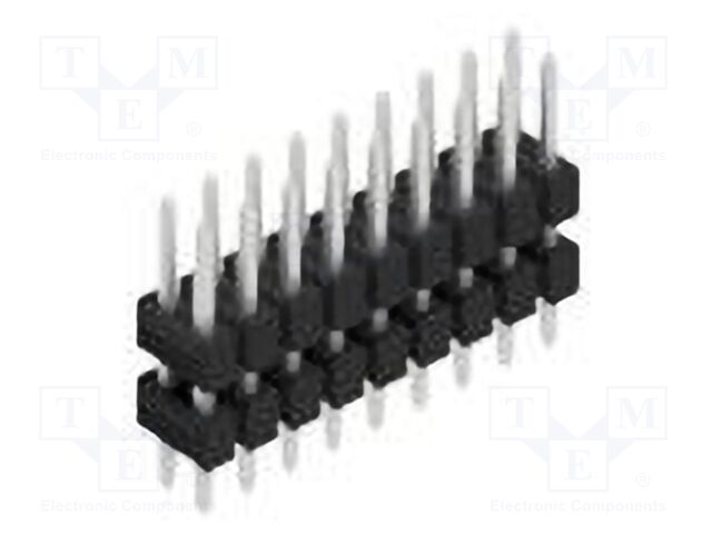 Connector: pin strips; pin header; male; PIN: 18; 2.54mm; THT; 2x9