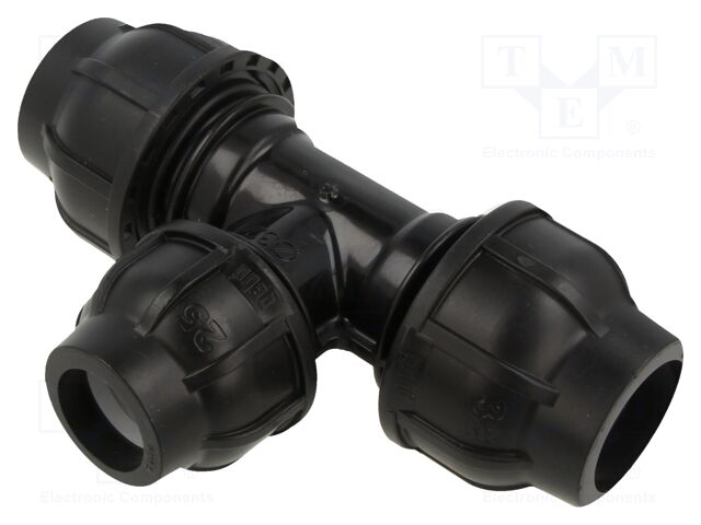 Splice terminal: clamping; for PE pipes; Plast; Medium: water