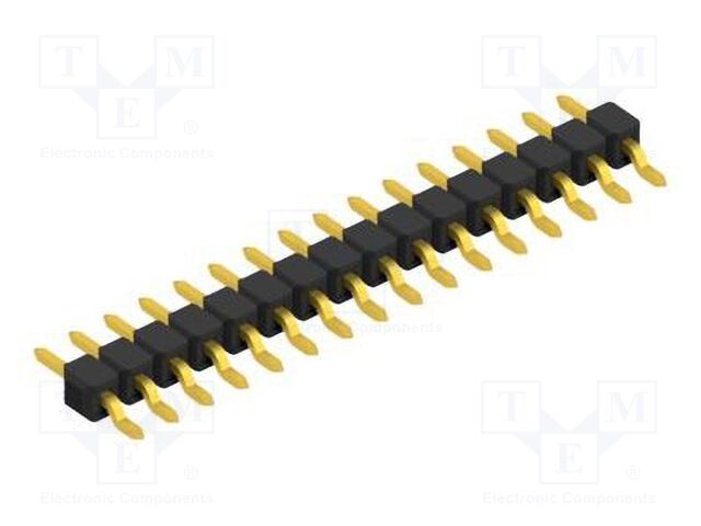 Connector: pin strips; pin header; male; PIN: 16; 2.54mm; SMT; 1x16