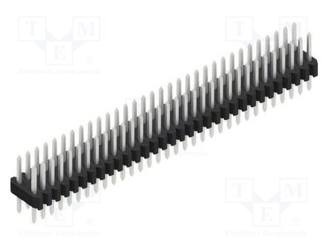 Connector: pin strips; pin header; male; PIN: 64; 1.27mm; THT; 2x32