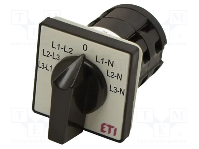 Switch: voltmeter cam switch; Stabl.pos: 7; 32A; for building in