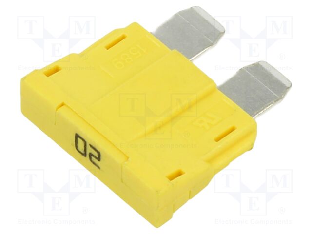 Fuse: fuse; 20A; 80VDC; automotive; 19mm