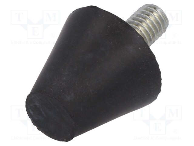 Vibroisolation foot; Ø: 32mm; Shore hardness: 55±5; 638N; 116N/mm