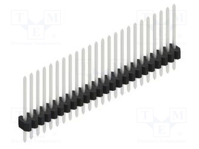 Connector: pin strips; pin header; male; PIN: 24; 1.27mm; THT; 1x24