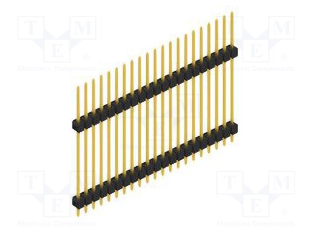 Connector: pin strips; pin header; male; PIN: 21; 2.54mm; THT; 1x21
