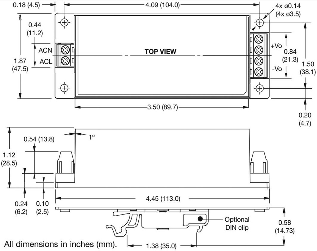 Power supply: switched-mode; 80W; 48VDC; 1.67A; OUT: 1; 280g; 87%