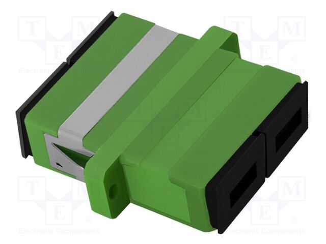 Transition: adapter; SC/APC,both sides; Connector colour: green