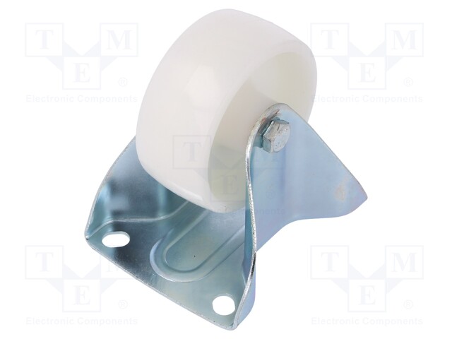 Transport wheel; Ø: 80mm; W: 35mm; H: 105mm; rigid; 150kg; -30÷80°C