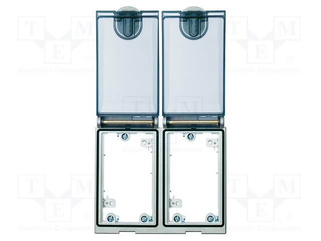 Double Frame, Ni plated, plastic cover