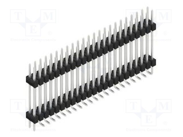Connector: pin strips; pin header; male; PIN: 46; 2.54mm; SMT; 2x23