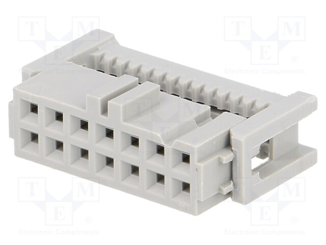 Plug; IDC; female; PIN: 14; IDC; for ribbon cable; 1.27mm; 4.25A