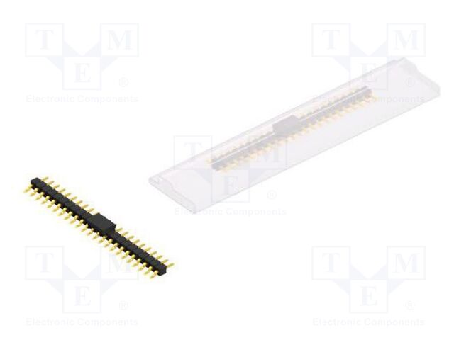Connector: pin strips; pin header; male; PIN: 23; 2.54mm; SMT; 1x23