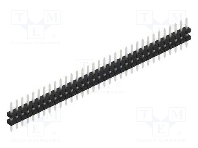 Connector: pin strips; pin header; male; PIN: 33; 2mm; THT; 1x33