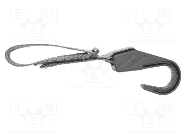 Handle for enclosure; grey; 1pcs; Mat: fabric,plastic