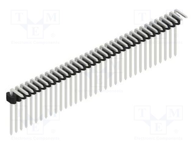 Connector: pin strips; pin header; male; PIN: 34; 1.27mm; THT; 1x34