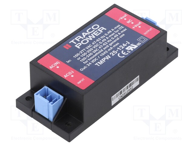 Converter: AC/DC; Electr.connect: quick connector; 4kV