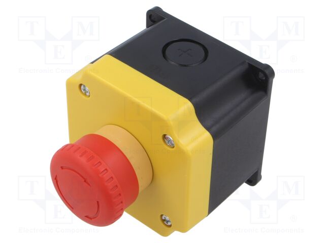 Control cassette; YW; plastic; IP65; Contacts: NC x2 + NO; Pos: 2