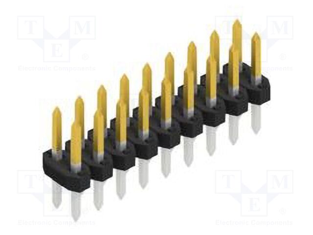 Connector: pin strips; pin header; male; PIN: 18; 2mm; THT; 2x9; 100V