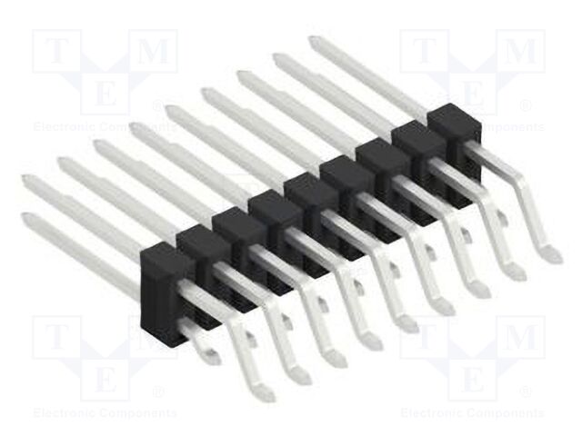 Connector: pin strips; pin header; male; PIN: 18; 2.54mm; SMT; 2x9
