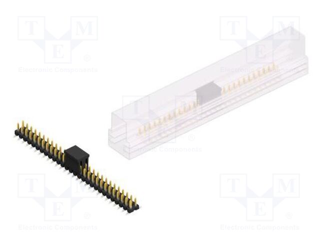 Connector: pin strips; pin header; male; PIN: 56; 2.54mm; SMT; 2x28